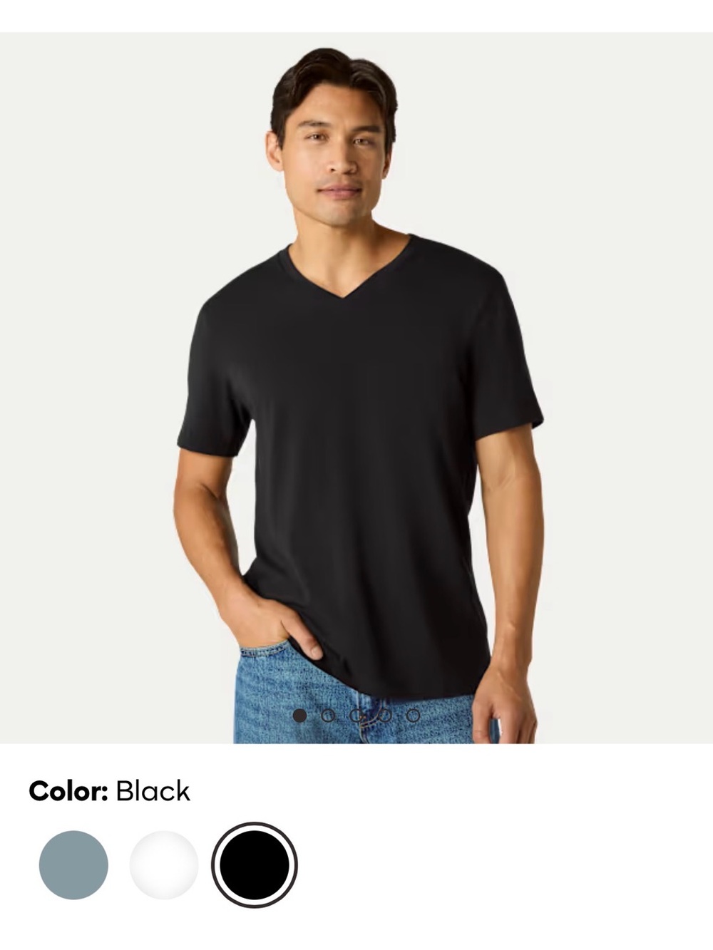 Bombas Black V-Neck Tee